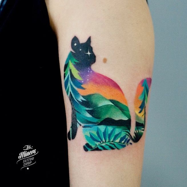 655x655 Colorfulu200b Watercolor Animal Tattoos By Martyna Popiel That Tat - Watercolor Animal Tattoo