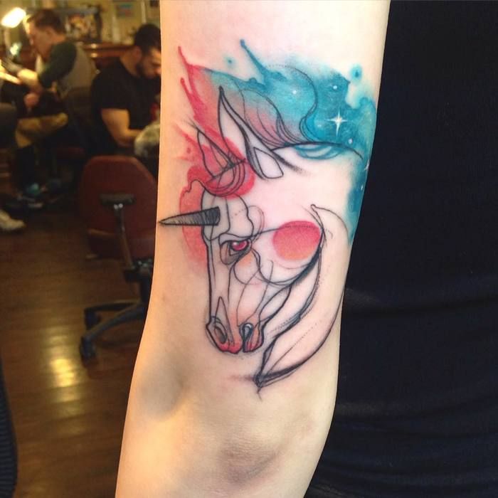 700x700 Stunning Watercolor Animal Tattoos By Aga Yadou Watercolor - Watercolor Animal Tattoo