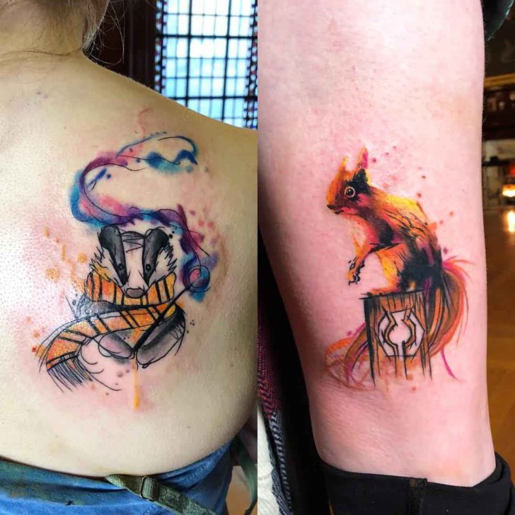 728x728 Watercolor Animal Tattoos Best Tattoo Ideas Gallery - Watercolor Animal Tattoo