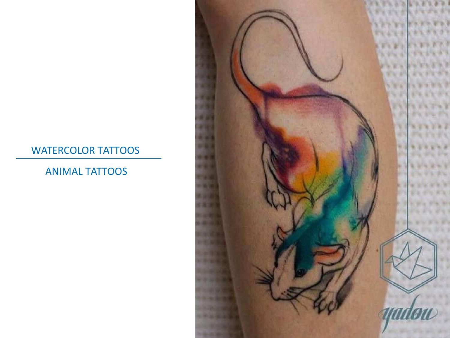 1500x1125 Watercolor Tattoo Animals By Alrogo - Watercolor Animal Tattoo