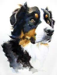 192x250 Wonderful. Water + Color Watercolor, Dog And Animal - Watercolor Animals Easy