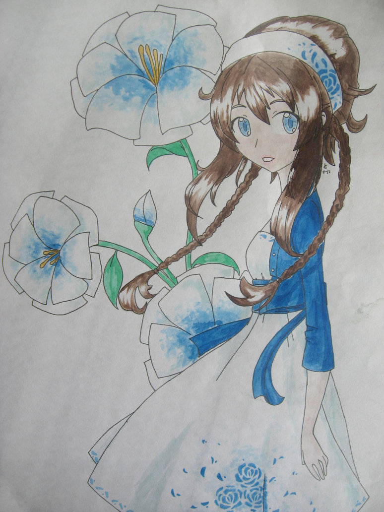 774x1032 Watercolor Anime Girl By Dilwhopp - Watercolor Anime Girl