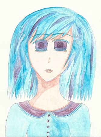 334x450 Poster Fashion Illustration Manga Girl Anime Poster - Watercolor Anime Girl