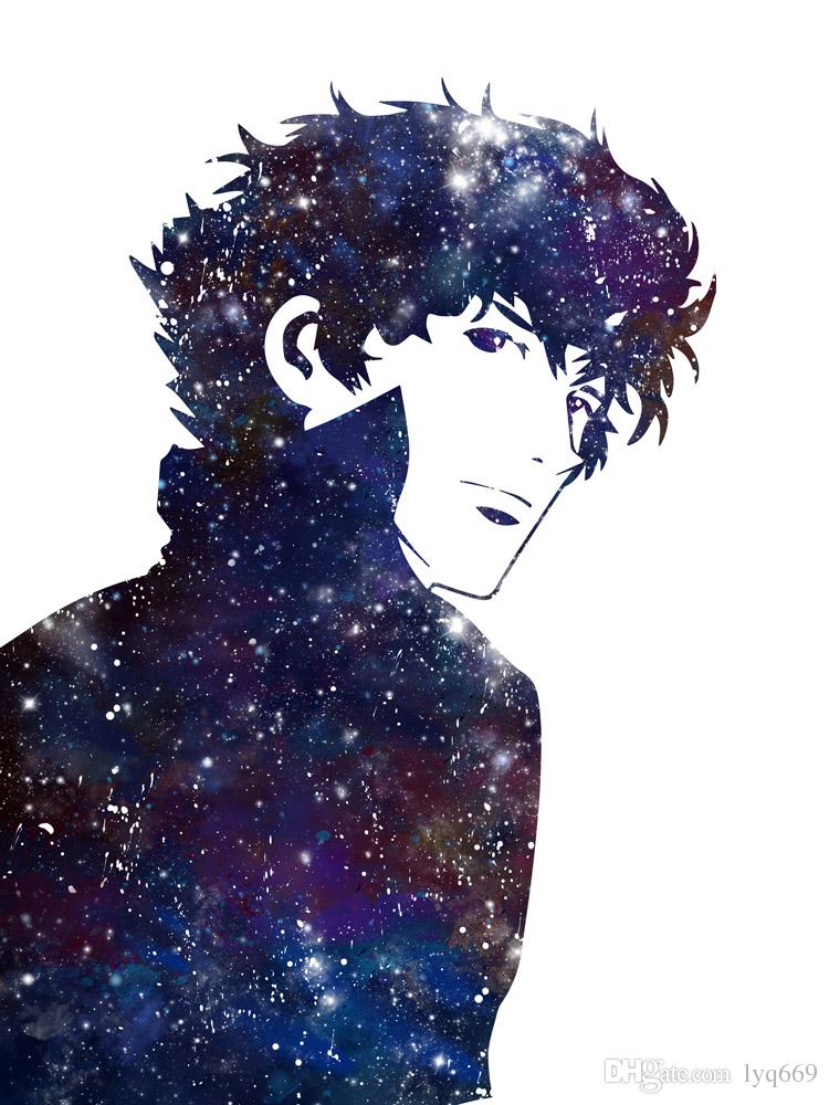 750x1000 Best Quality Modern Watercolor Minimalist Canvas A4 Art Print - Watercolor Anime Painting