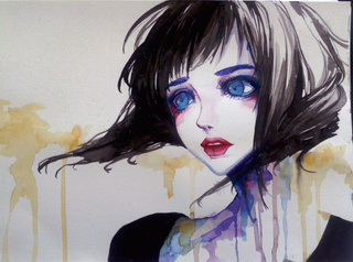 320x238 Liked Drawings By Annybee - Watercolor Anime Painting