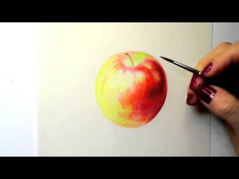 480x360 Painting Watercolor Apple - Watercolor Apple