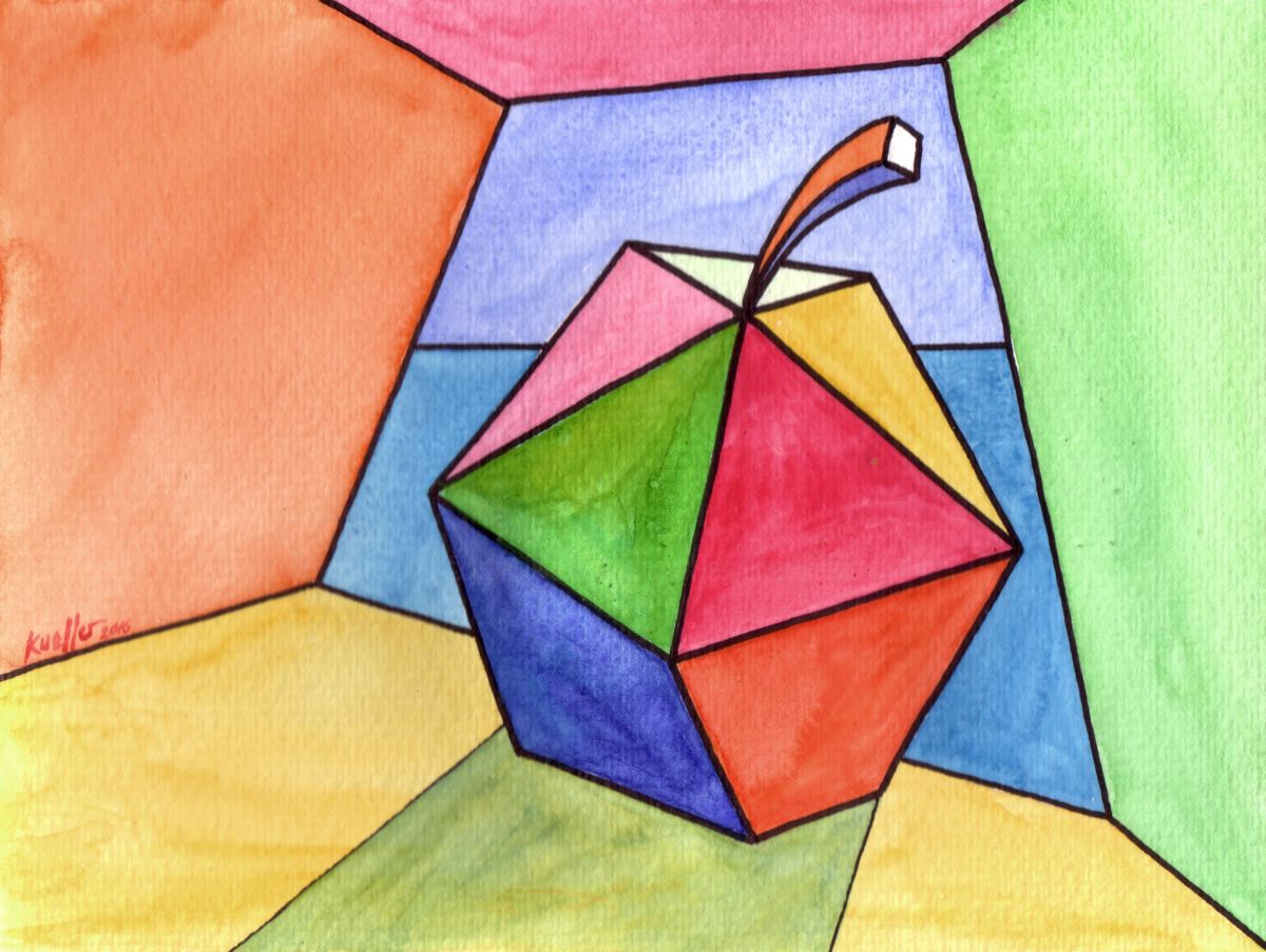 1200x903 Watercolor Apple 35 (Miguel Esquivel Kuello) - Watercolor Apple