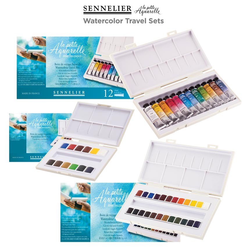 850x850 Sennelier La Petite Aquarelle Sets - Watercolor Aquarelle