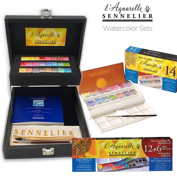 600x600 Sennelier Watercolor Sets - Watercolor Aquarelle