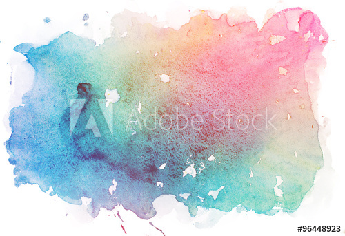 500x343 Abstract Watercolor Aquarelle Paint Hand Drawn Colorful Splatter - Watercolor Aquarelle