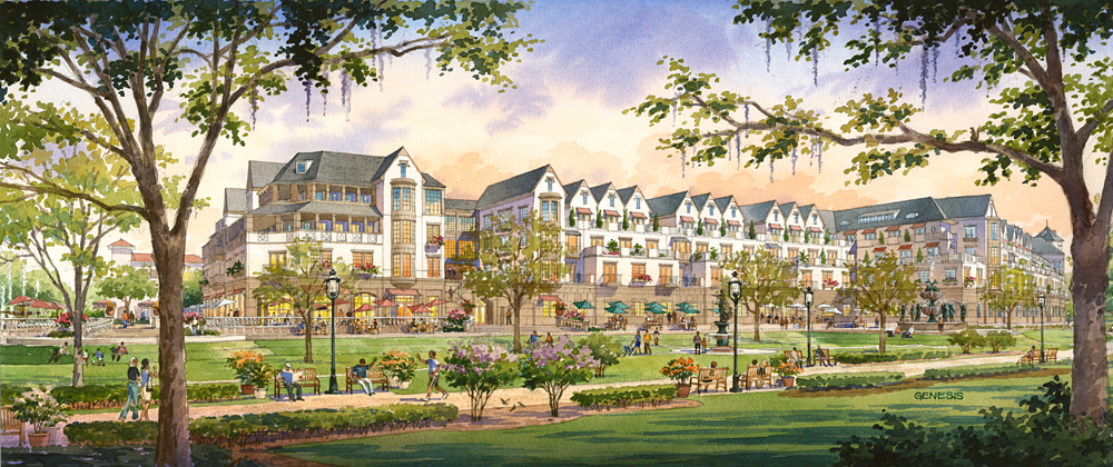 1000x420 Watercolor Renderings Amp Architectural Illustrations - Watercolor Architectural Renderings