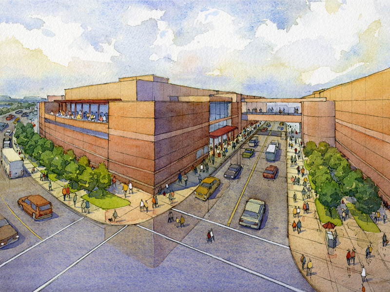 800x599 Architectural Watercolor Rendering - Watercolor Architectural Renderings