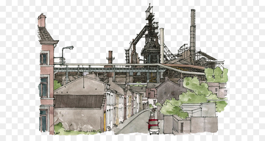 900x480 Architecture Drawing Watercolor Painting Illustrator Illustration - Watercolor Architecture Sketch