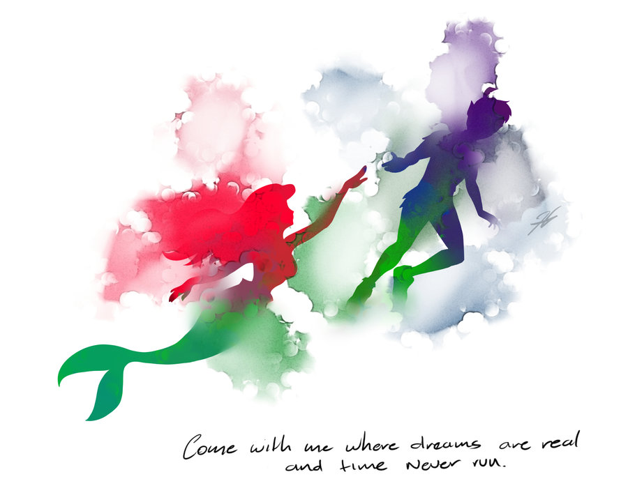 900x720 Tattoo Peter Ariel Watercolor By Amadis33 - Watercolor Ariel