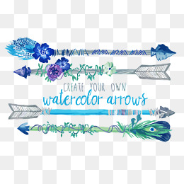 260x260 Watercolor Arrow Png, Vectors, Psd, And Clipart For Free Download - Watercolor Arrow