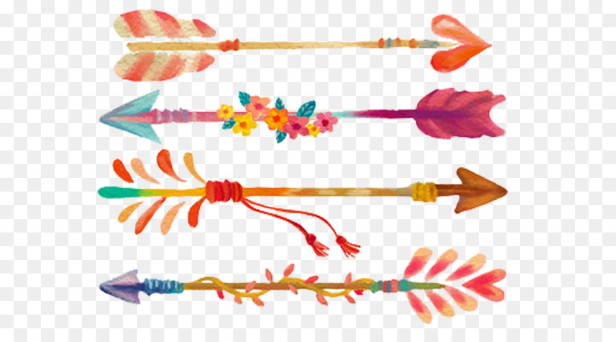 900x500 Watercolor Painting Arrow Drawing - Watercolor Arrow