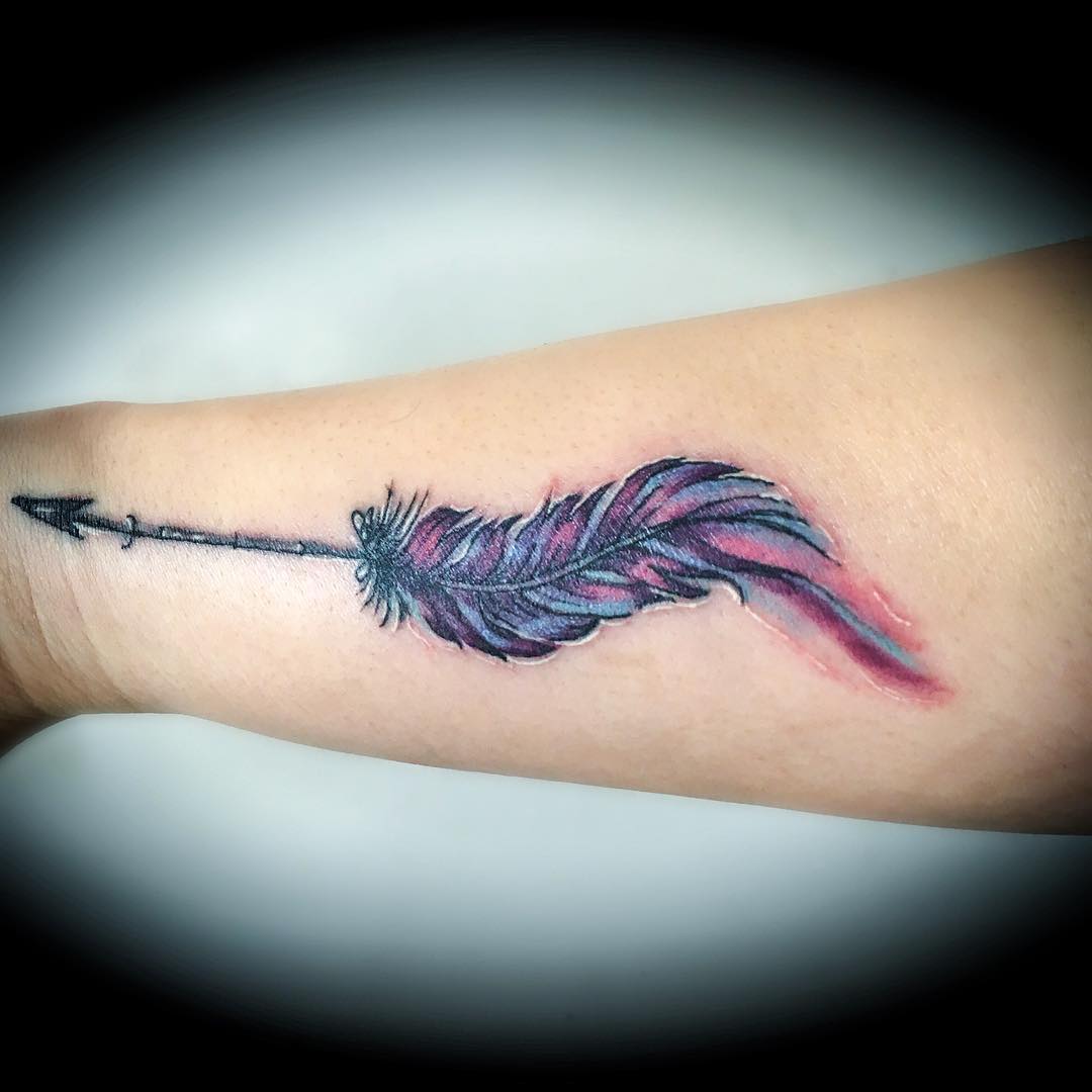 Watercolor Arrow Tattoo at PaintingValley.com | Explore collection of