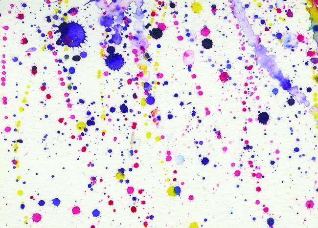 650x467 Splattered Abstract Watercolor On White Background By Lynnette Prock - Watercolor Art Background
