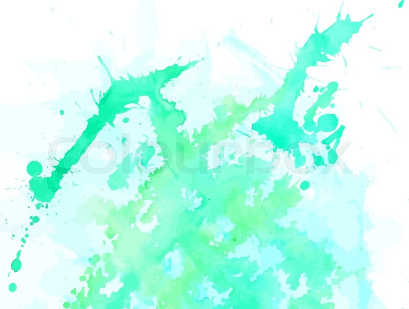 800x605 Spot Art Watercolor Green Texture On A White Background Stock - Watercolor Art Background
