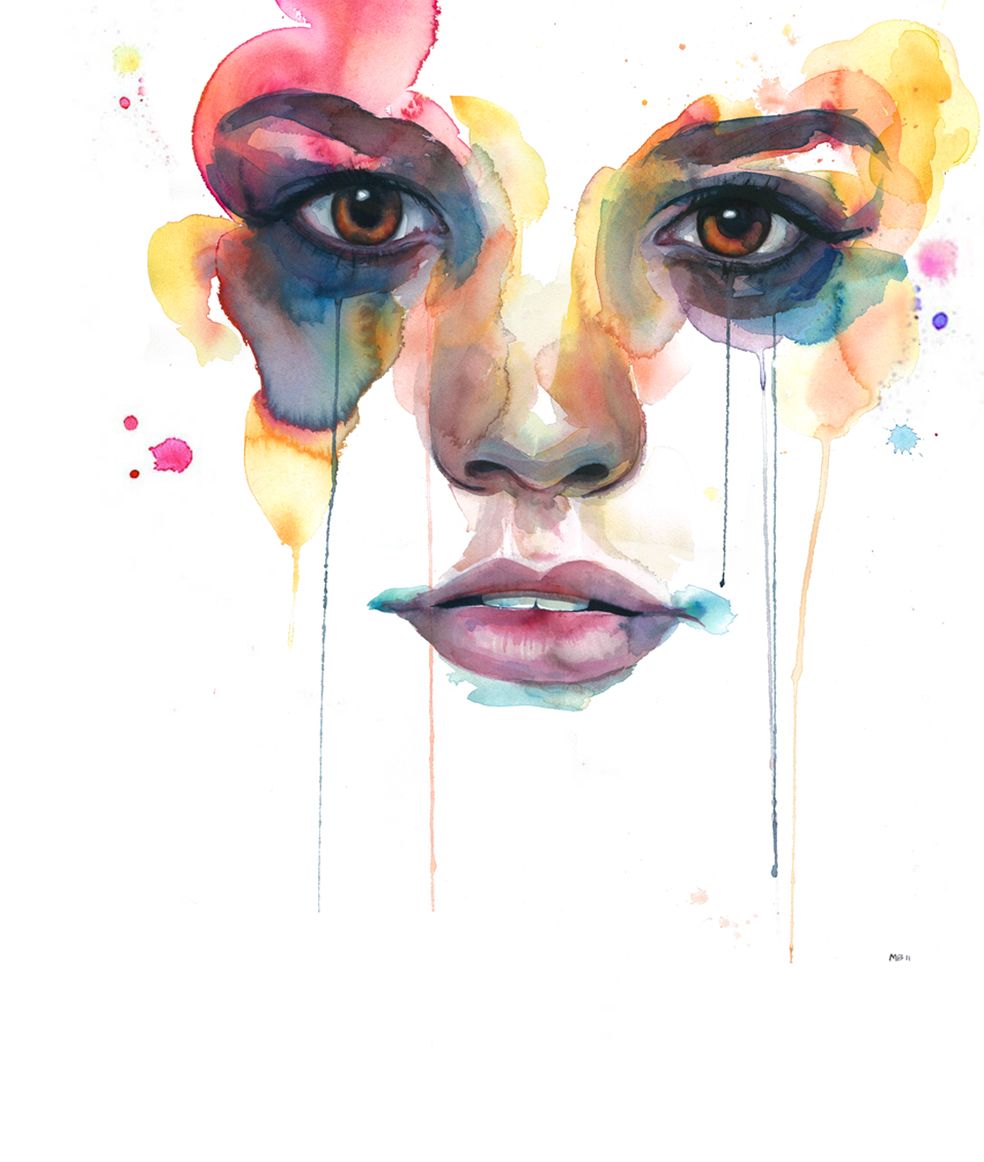 984x1162 50 Best Watercolor Paintings From Top Artists Around The World - Watercolor Art Face