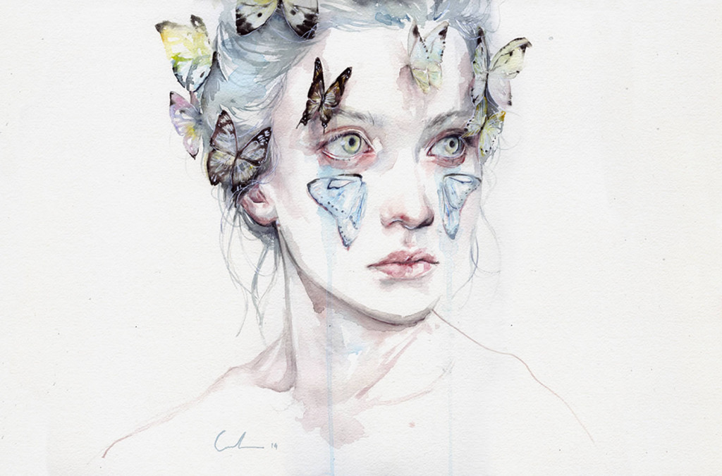 1024x675 Using Only Watercolors, Artist Paints Breathtaking Faces Filled - Watercolor Art Face