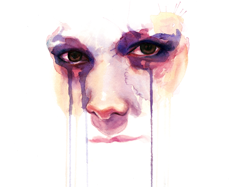 792x612 Watercolor Marion Bolognesi - Watercolor Art Face