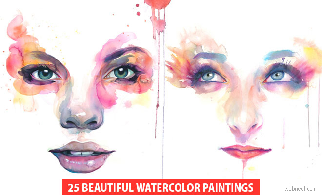 660x400 50 Best Watercolor Paintings From Top Artists Around The World - Watercolor Art Face