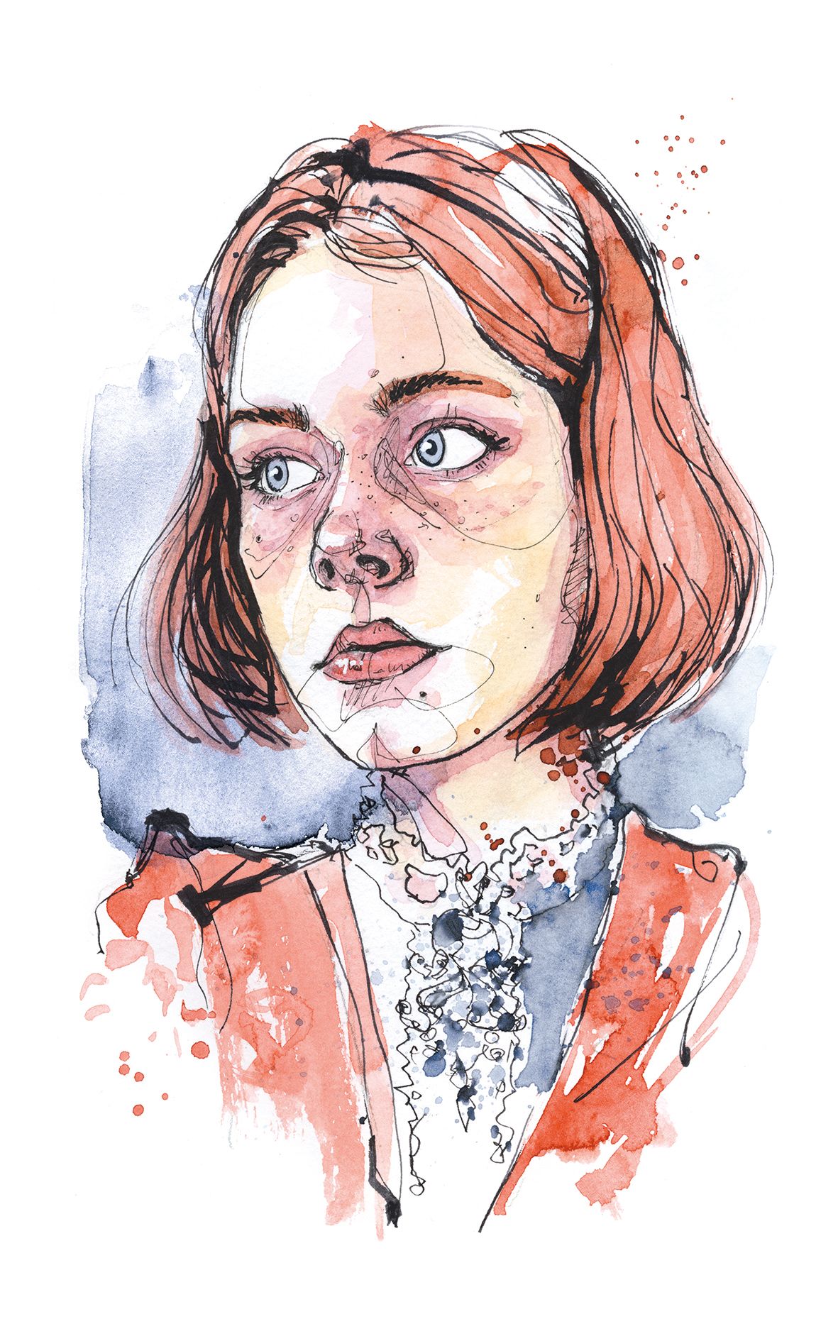 1181x1890 Dominic Beyeler Portrait Portraitsketch Sketch Portraitdrawing Art - Watercolor Art Face