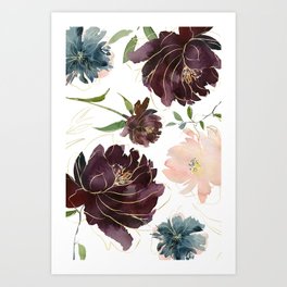 264x264 Watercolor Flower Art Prints Society6 - Watercolor Art Flowers