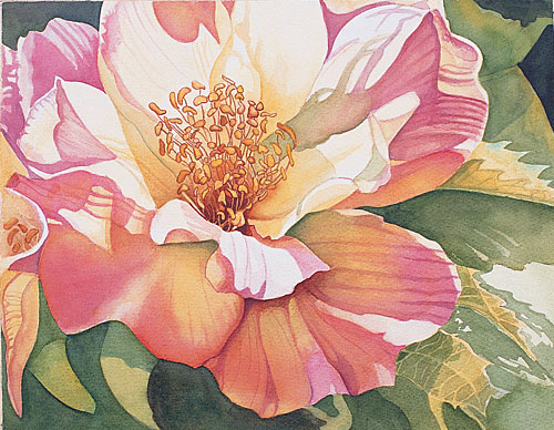 500x388 Watercolor Painting Demonstration Painting Petals - Watercolor Art Flowers