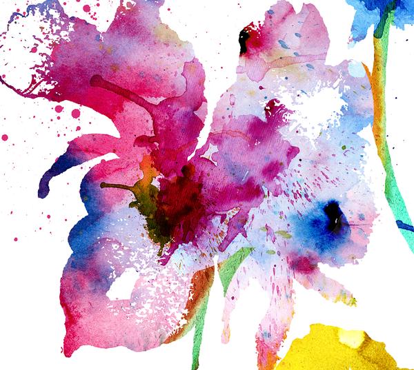 600x537 Watercolor Wall Art,botanical Artwork Print, Floral Art, Flower - Watercolor Art Flowers