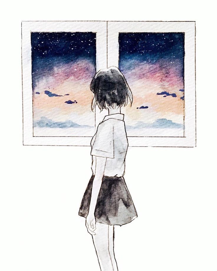 736x919 Collection Of Girl Watercolor Drawing High Quality, Free - Watercolor Art Girl