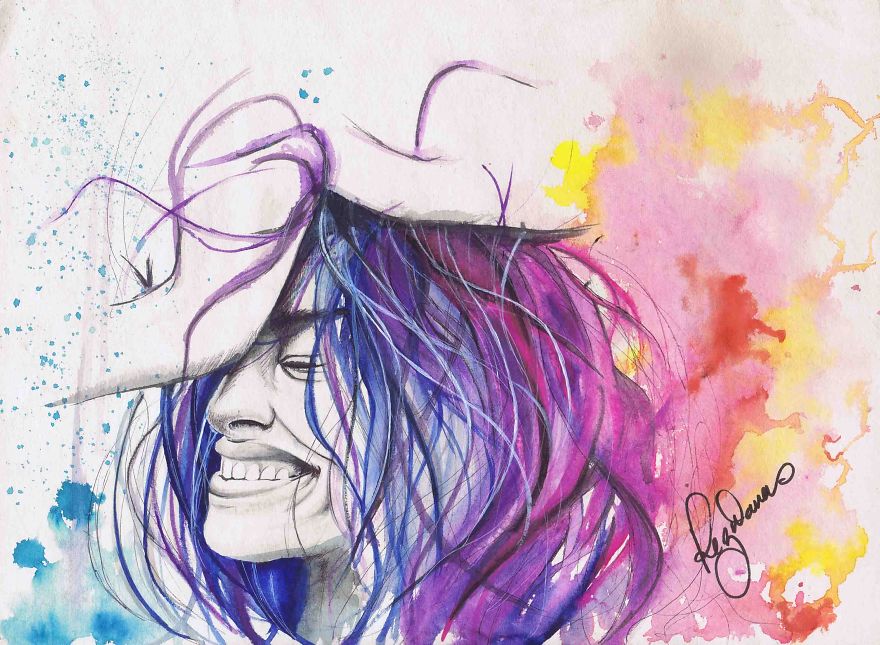 880x645 As The Mother Of A 3 Year Old, Painting With Watercolor Is Therapy - Watercolor Art Girl