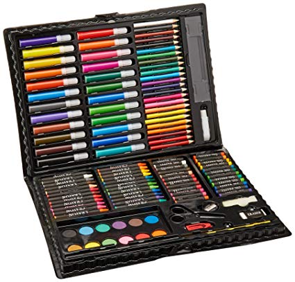 425x407 Darice 120 Piece Deluxe Art Set - Watercolor Art Set