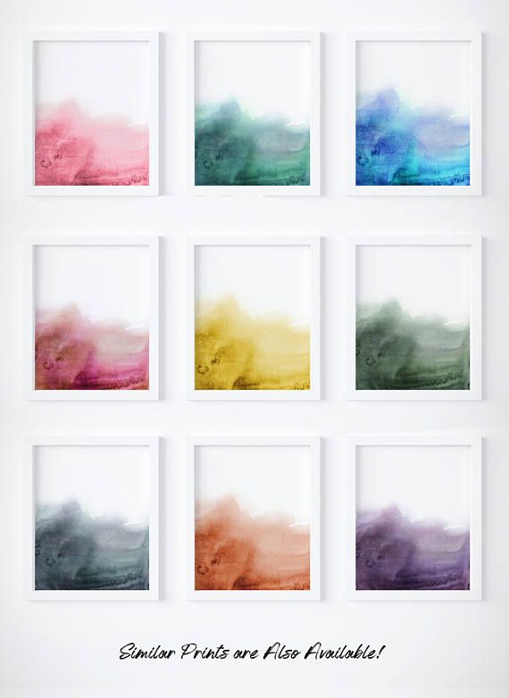 570x782 Light Blue Print. Abstract Blue Watercolor Art. Simple Watercolor - Watercolor Art Simple