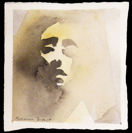 500x506 Rebecca Elfast Expressive Watercolor Paintings With Few Brushstrokes - Watercolor Art Simple