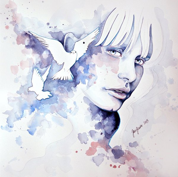 600x599 50 Mind Blowing Watercolor Paintings Art And Design - Watercolor Art Styles