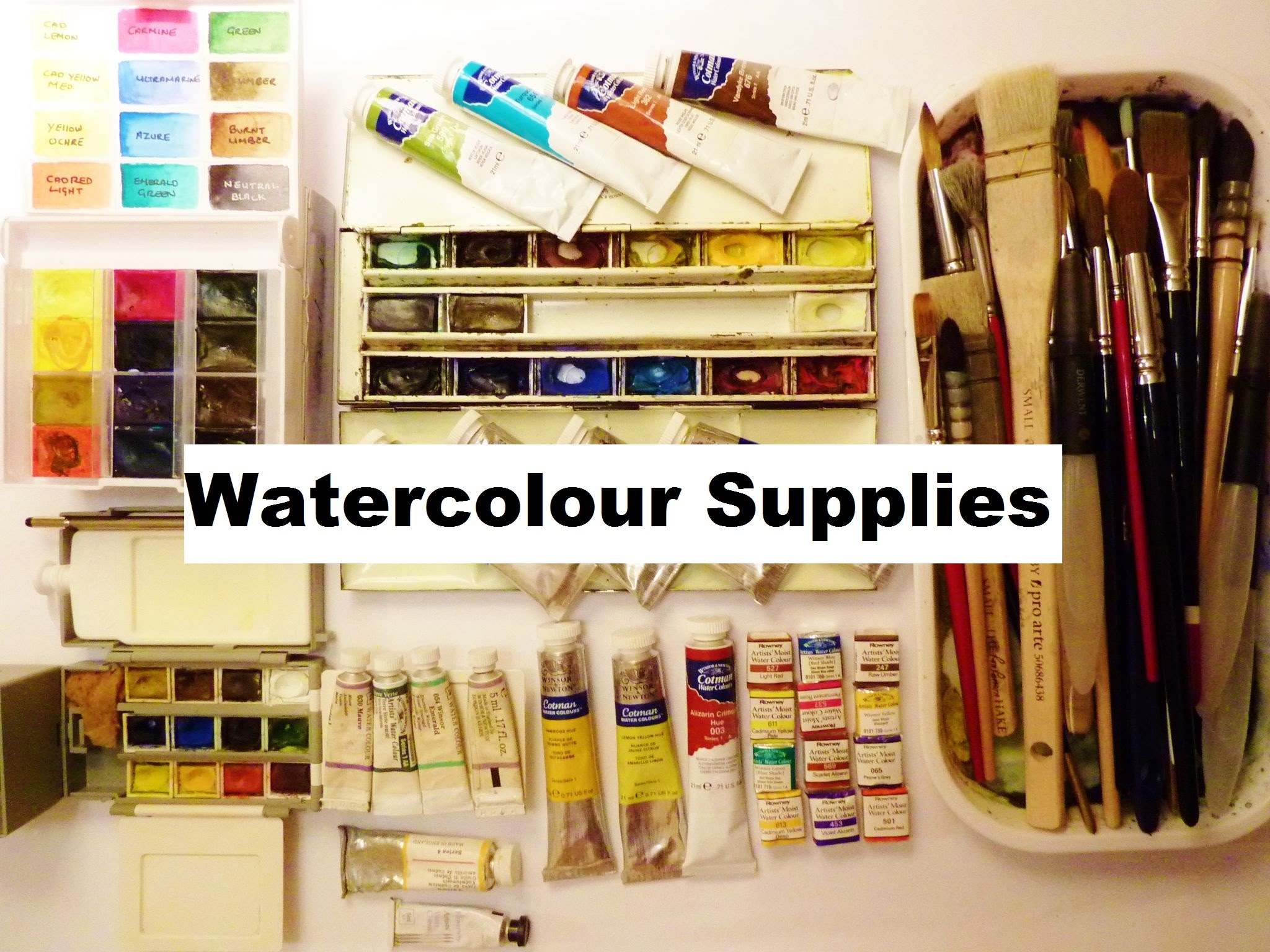 2048x1536 My Watercolour Art Supplies And Materials - Watercolor Art Supplies