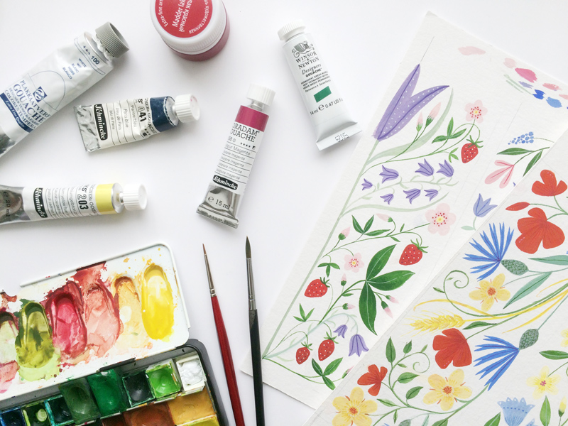 800x600 Art Supplies I Use For My Illustrations Julia Bausenhardt - Watercolor Art Supplies