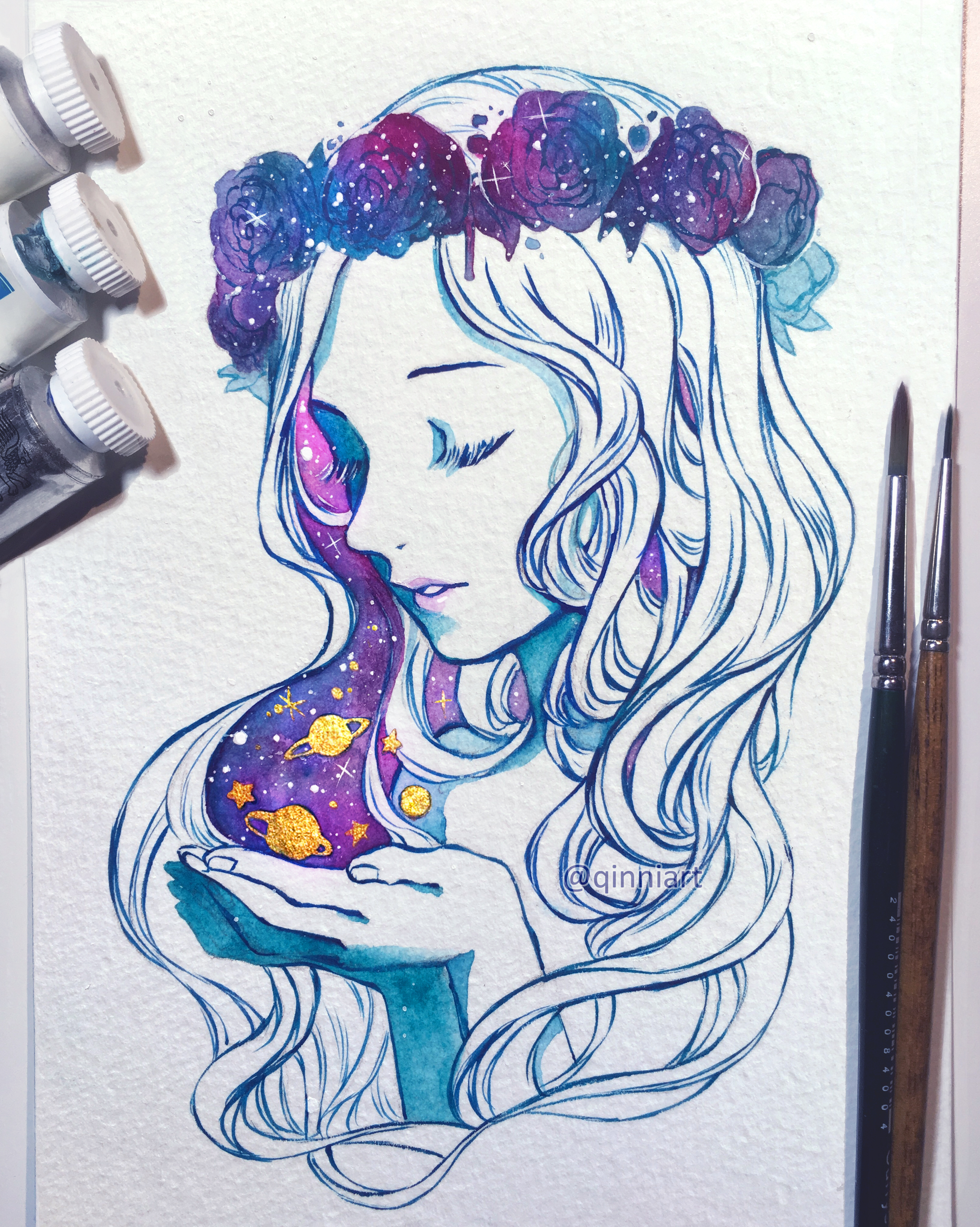 2731x3420 Qinni Qing Han - Watercolor Art Tumblr