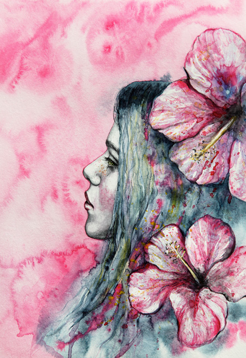 500x728 Watercolor Art Ii On Behance - Watercolor Art Tumblr