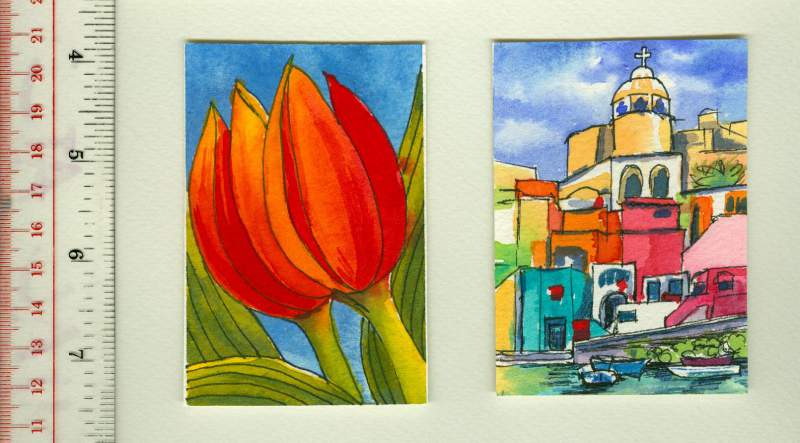 800x443 Artist Trading Cardsaceo Gallery - Watercolor Artist Trading Cards