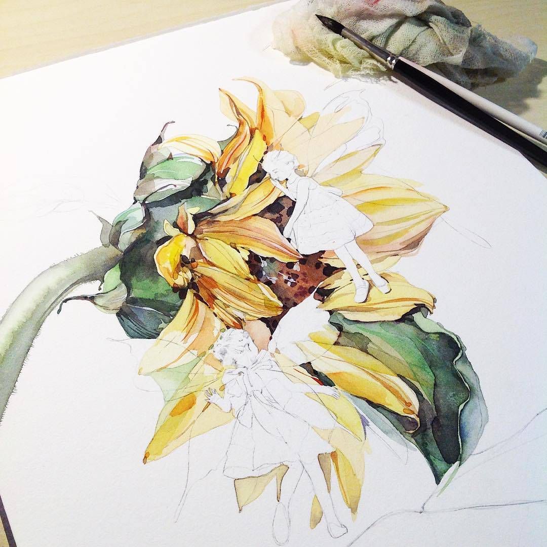 1080x1080 Ver Esta Foto Do Instagram De @watercolor.illustrations 5,720 - Watercolor Artists On Instagram