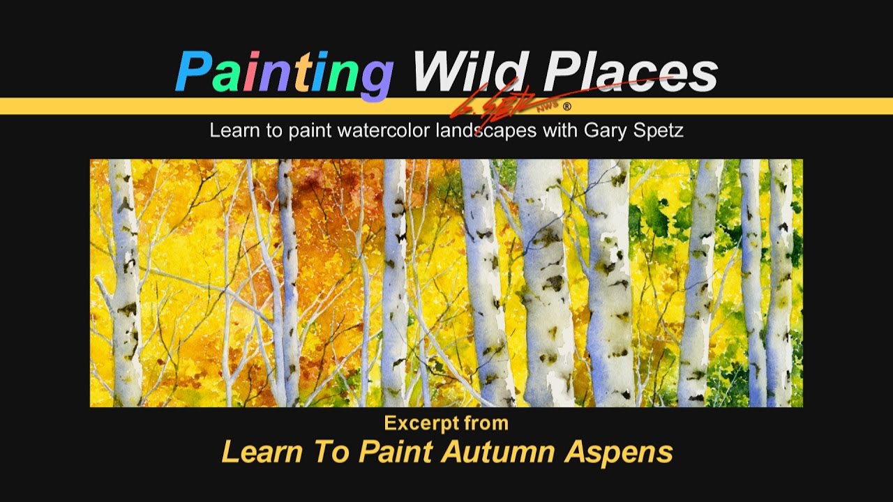 1280x720 Learn To Paint Autumn Aspens With Watercolors (Excerpt) - Watercolor Aspen Trees