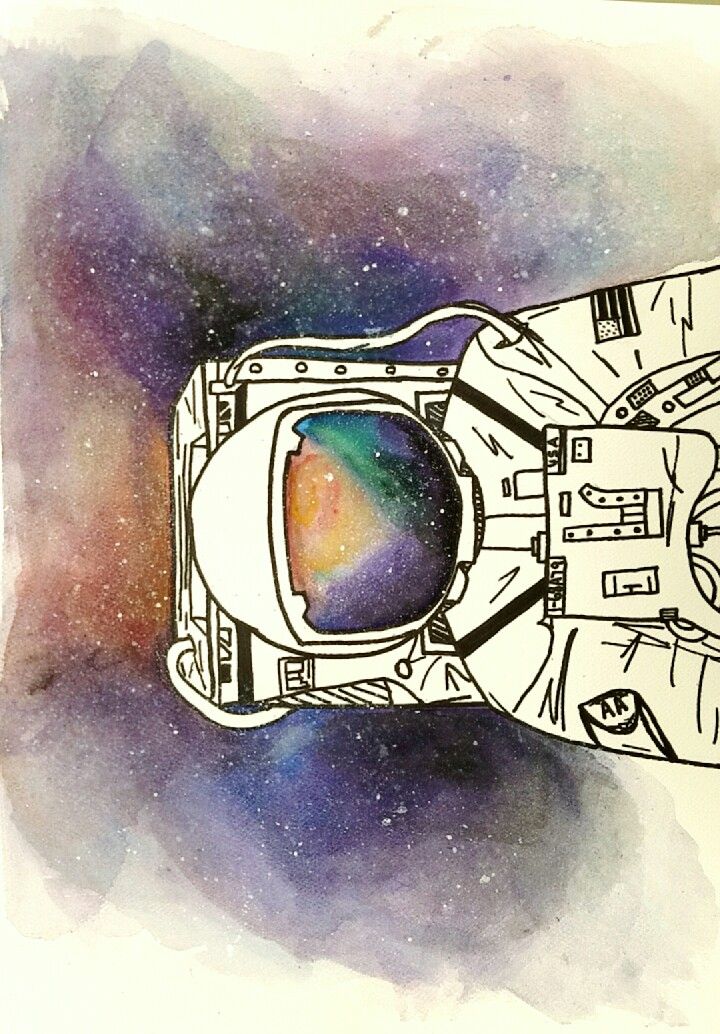 720x1034 Astronaut Watercolor Space Painting Galaxy Crafts - Watercolor Astronaut