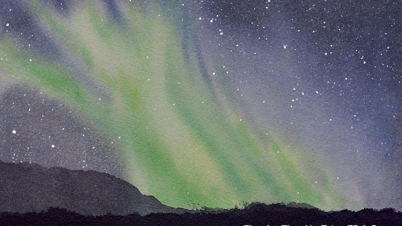 1280x720 How To Paint An Aurora Borealis - Watercolor Aurora