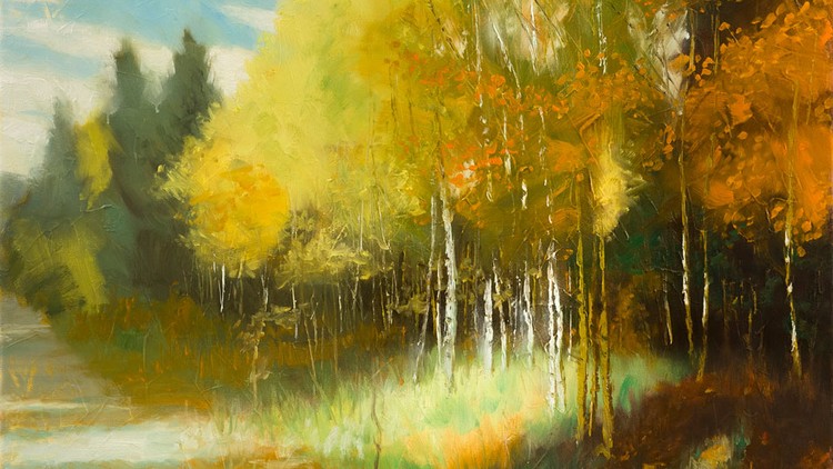 750x422 Impressionism - Watercolor Autumn Scenes