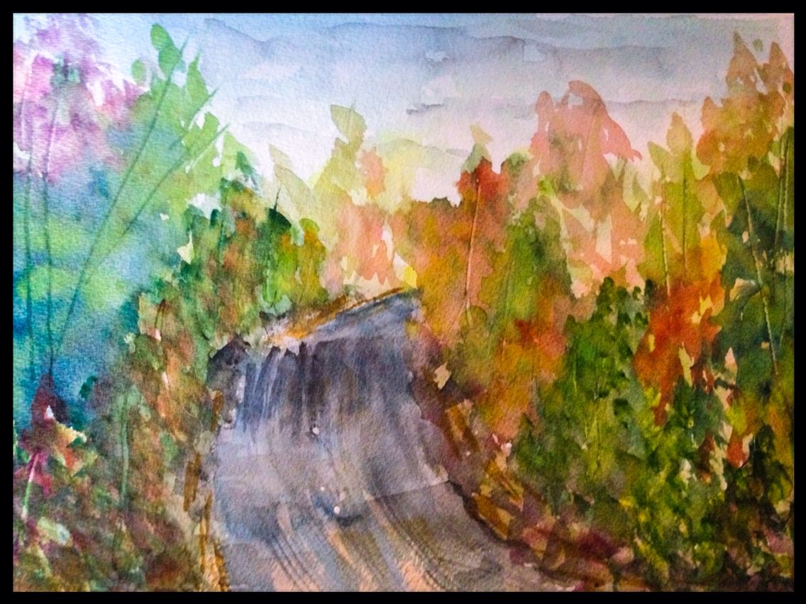 Watercolor Autumn Scenes at PaintingValley.com | Explore collection of ...