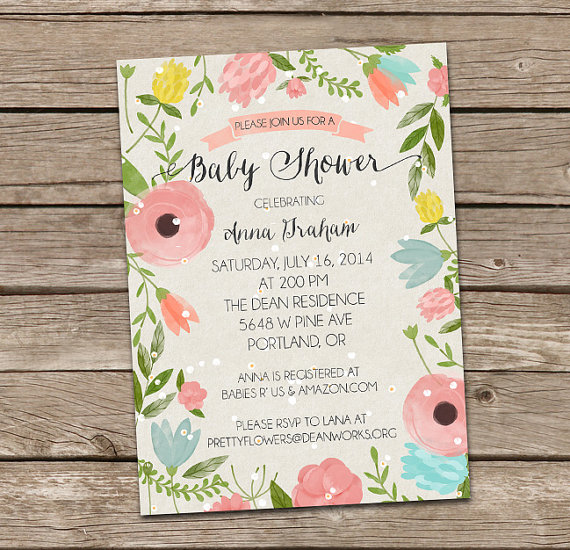 Watercolor Baby Shower at PaintingValley.com | Explore collection of ...