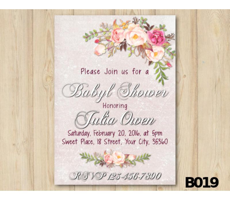 800x695 Printable Watercolor Baby Shower Invitation - Watercolor Baby Shower Invitations